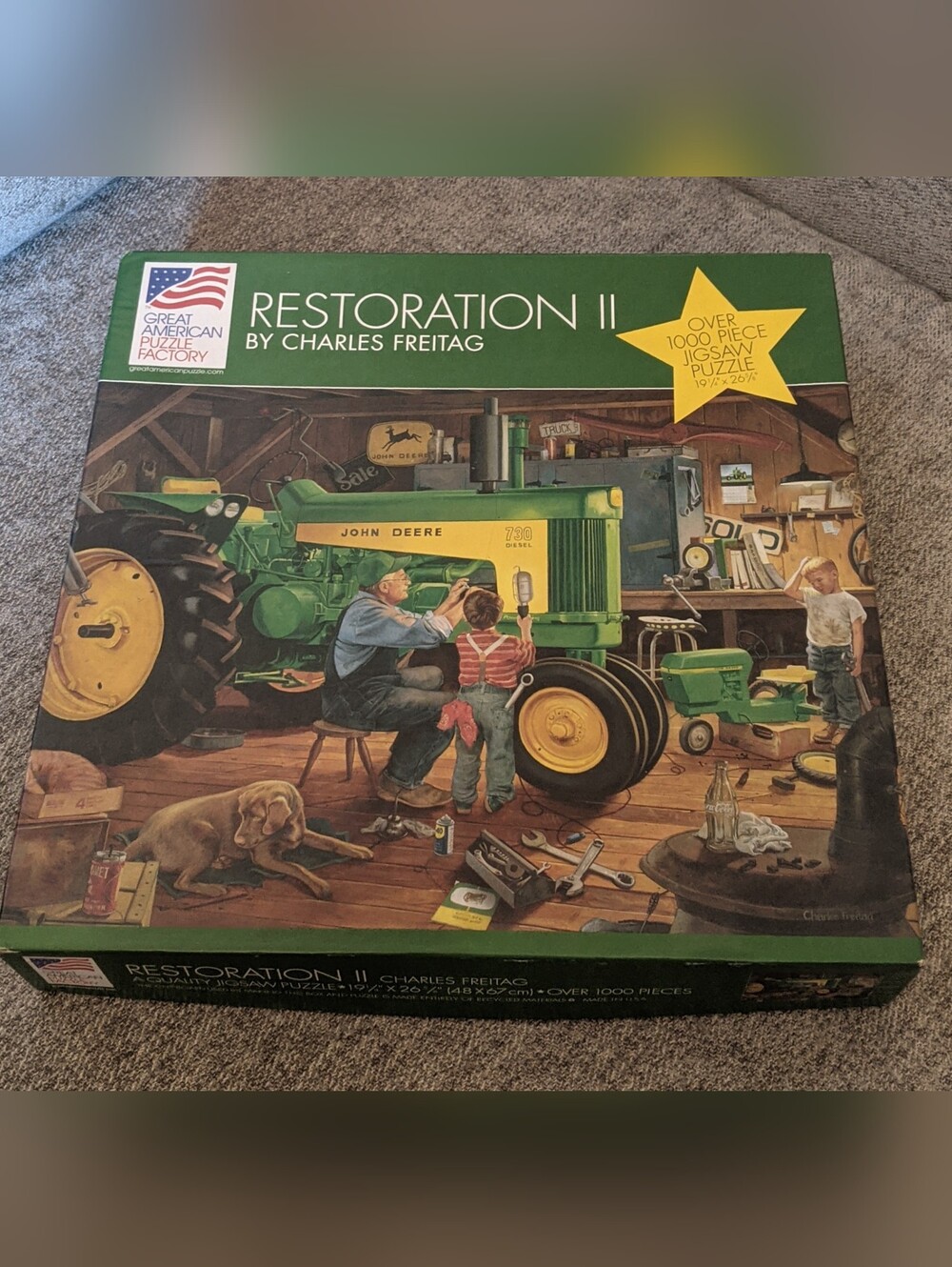 Vintage "Restoration II" John Deere 1000 PC Puzzle - Great American Puzzle